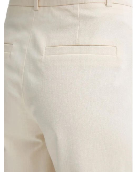 A.P.C. White Welt-Pockets Straight Trousers