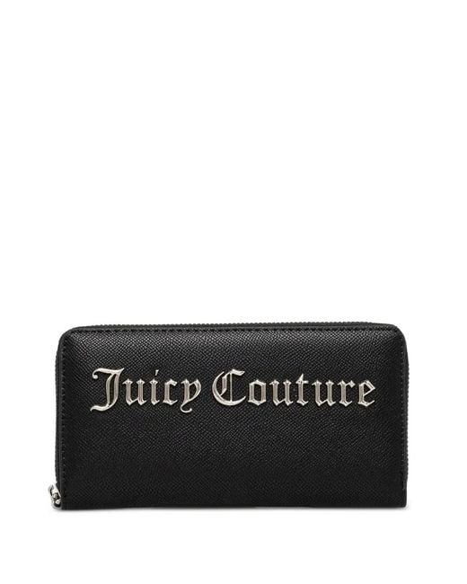 Juicy Couture Black Portefeuille Zippé Jasmine À Plaque Logo