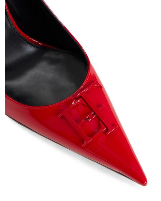 Elisabetta Franchi Red Patent-Leather Pumps