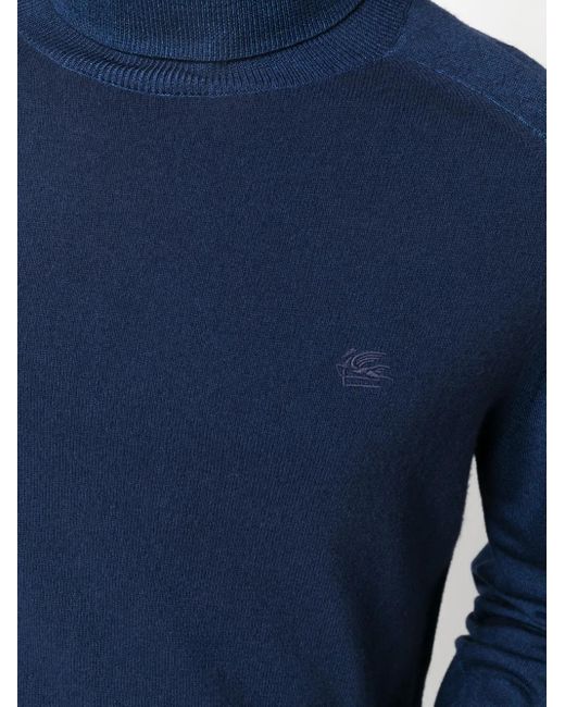 Pull À Logo Pegaso Brodé Etro pour homme en coloris Blue