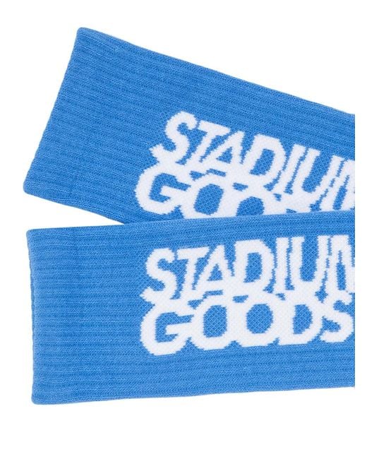 Stadium Goods Blue Logo "Unc" Crew Socks for men