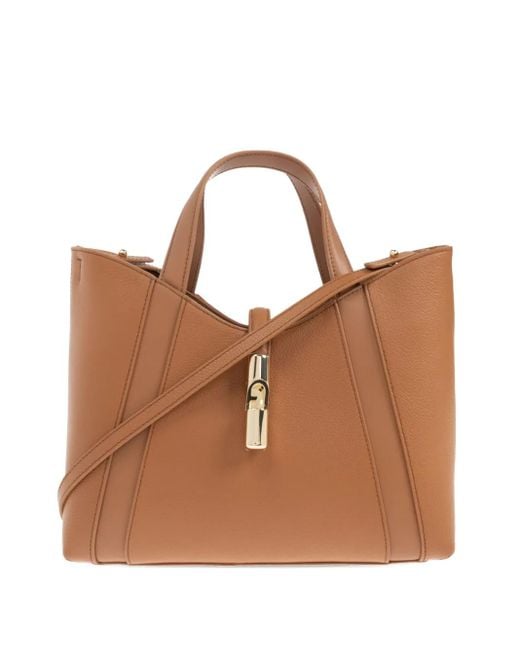 Furla Brown Handtasche aus Leder