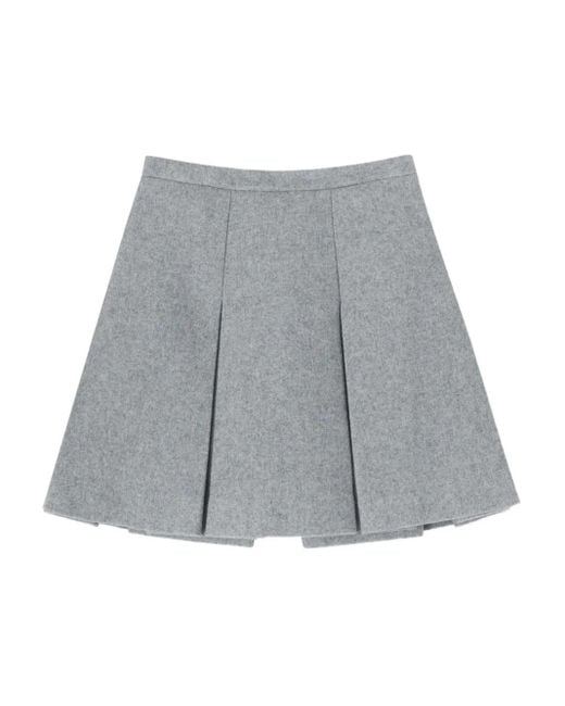 Ermanno Scervino プリーツ ミニスカート Gray