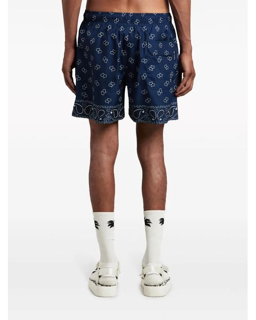 Palm Angels Blue Shorts for men