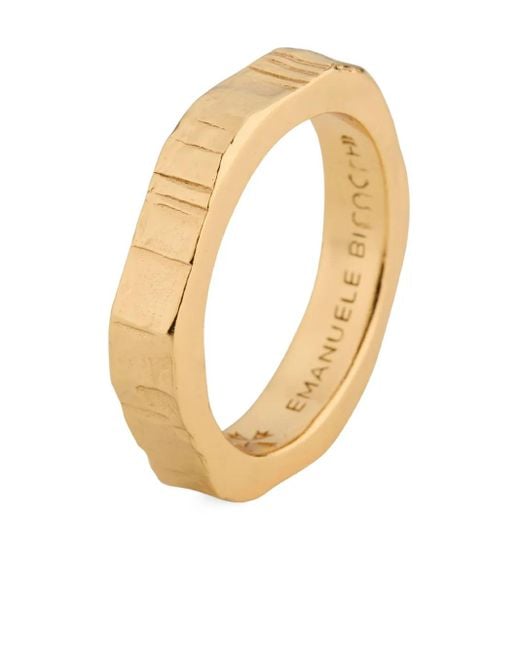 Emanuele Bicocchi Metallic Small Hammered Band Ring