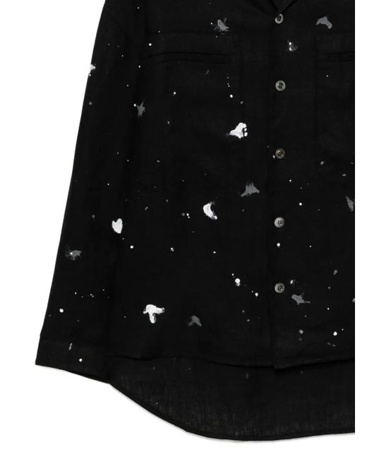 CROQUIS Black Ink-Effect Shirt for men