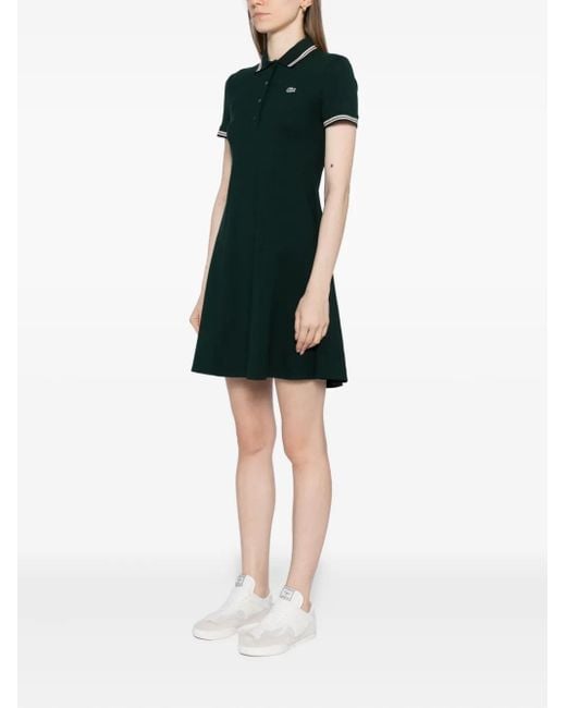 Lacoste Green Polo-Collar Dress