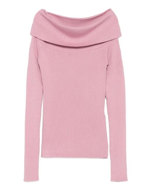 Jersey de canalé Liu Jo de color Pink