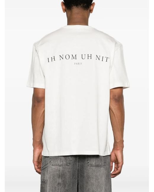 Ih Nom Uh Nit White Photograph-Print Cotton T-Shirt for men