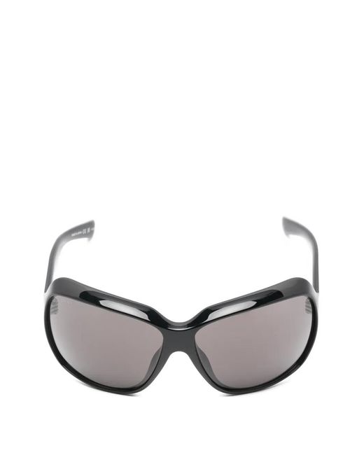 Gucci Gray Logo-Lettering Sunglasses