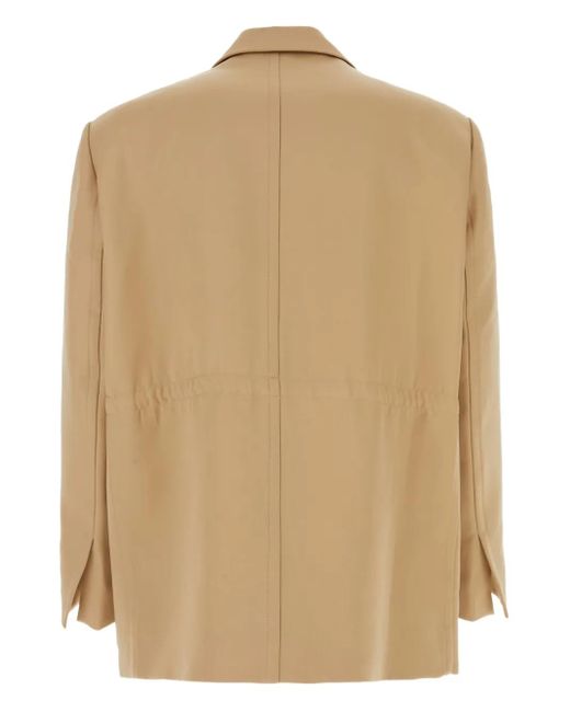 we11done Natural Logo-Patch Blazer for men
