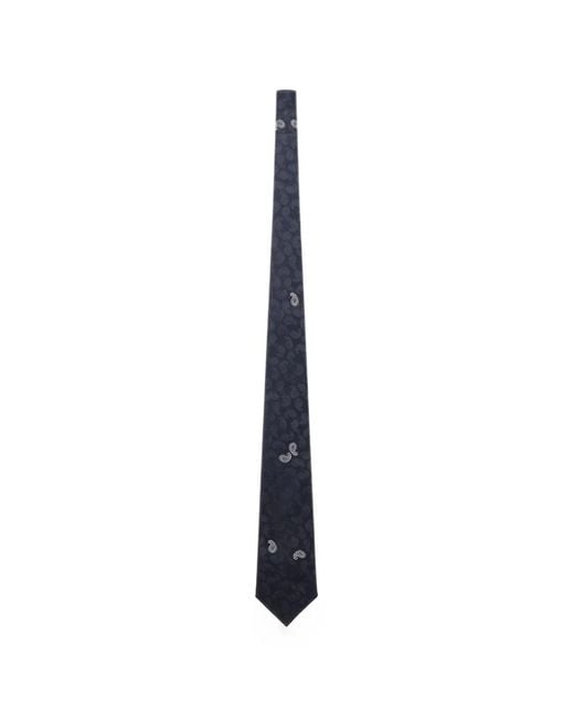 Junya Watanabe White Paisley-Print Silk Tie for men