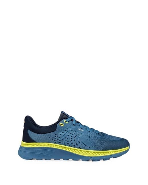 Geox Blue Spherica Actif X1 Lace-Up Sneakers for men