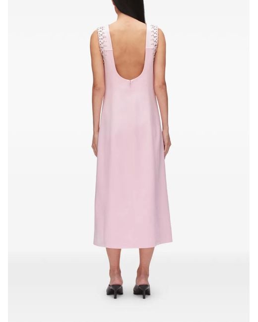 3.1 Phillip Lim Pink Embellished Midi Dress