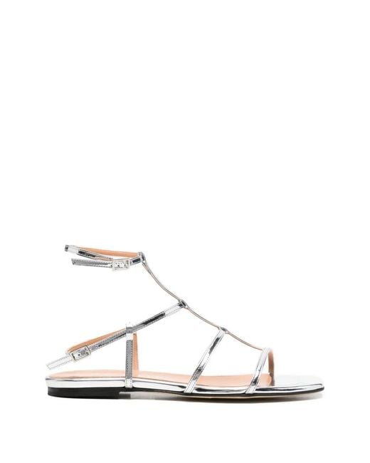 The Seller White T-Bar Sandals