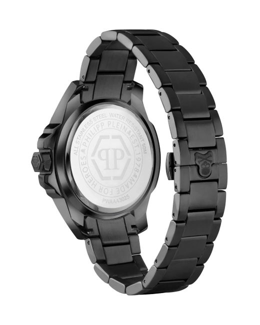 Philipp Plein Black The Skull 44Mm for men