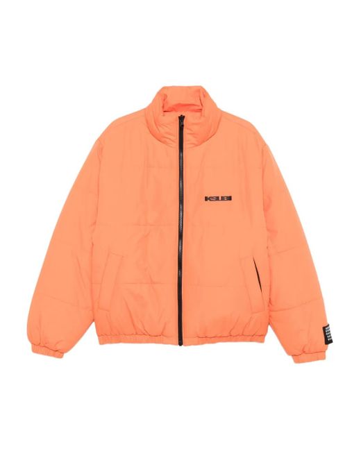 Ksubi Gefütterte Jacke Mit Logo-Print in Orange für Herren