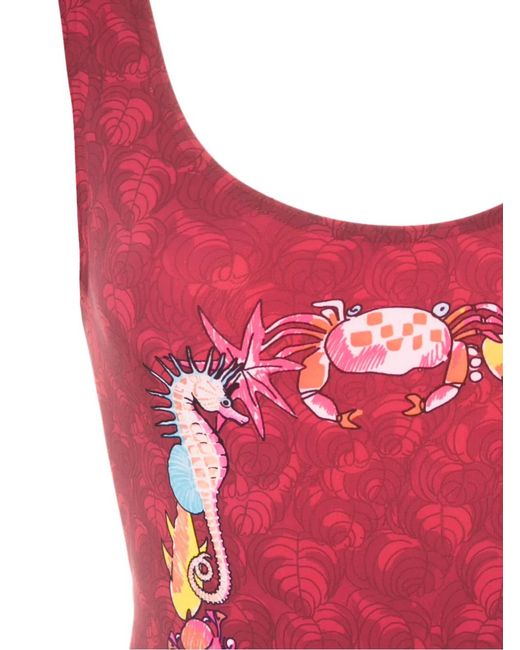 Amir Slama Red U-Neck One Piece
