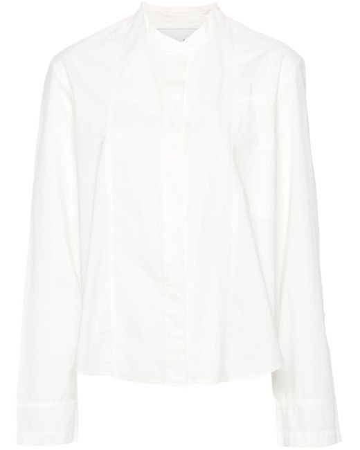 Camisa con paneles y cuello mao Forte Forte de color White