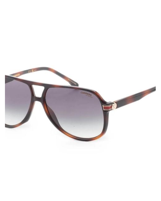 Carrera White Tortoiseshell-Effect Pilot-Frame Sunglasses