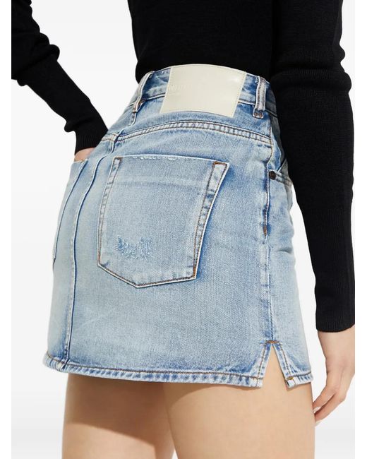 One Teaspoon Black Zip Pocket Mini Skirt