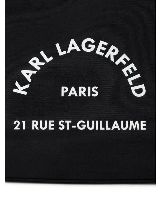Karl Lagerfeld Black Rue St-Guillaume Tote Bag