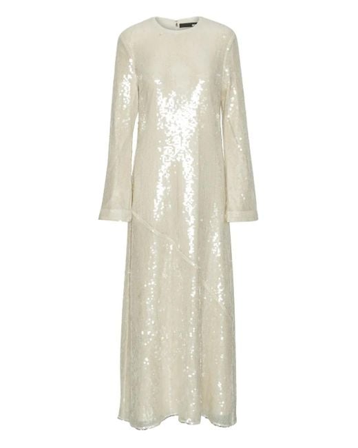 ROTATE BIRGER CHRISTENSEN スパンコール マキシドレス White