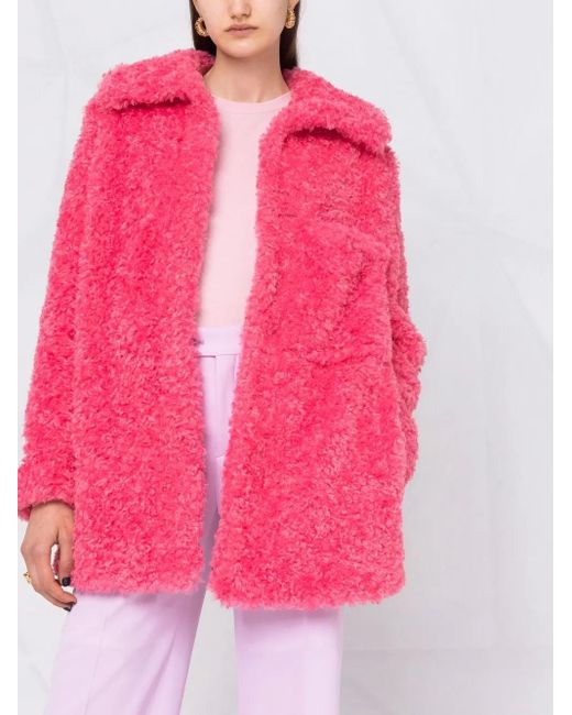 Stella McCartney Pink Kyla Eco Fur Coat