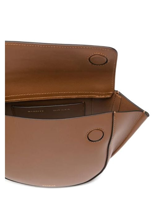 Wandler Brown Mini Sac Cabas Hortensia À Anse En Bambou