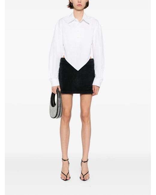 Alexander Wang Black Logo Mini Skort