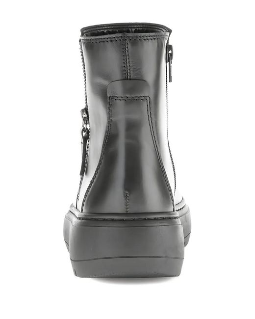Gabor Black Leather Ankle Boots