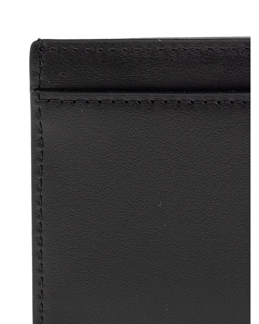 KENZO Black Tulip Leather Cardholder for men