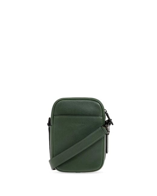 メンズ COACH Hitch メッセンジャーバッグ Green