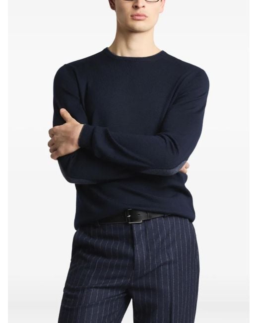 Fay Blue Crew-Neck Top for men
