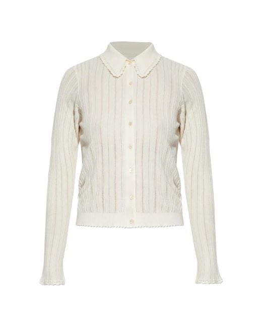 Ulla Johnson White Lottie Cardigan