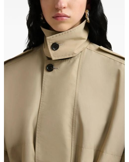 Marni Natural Storm-Flap Buttoned Coat