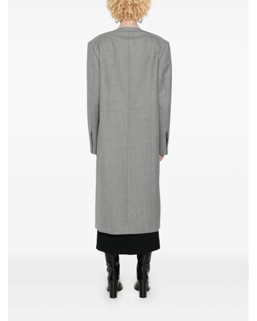 Moschino Gray Wool Coat