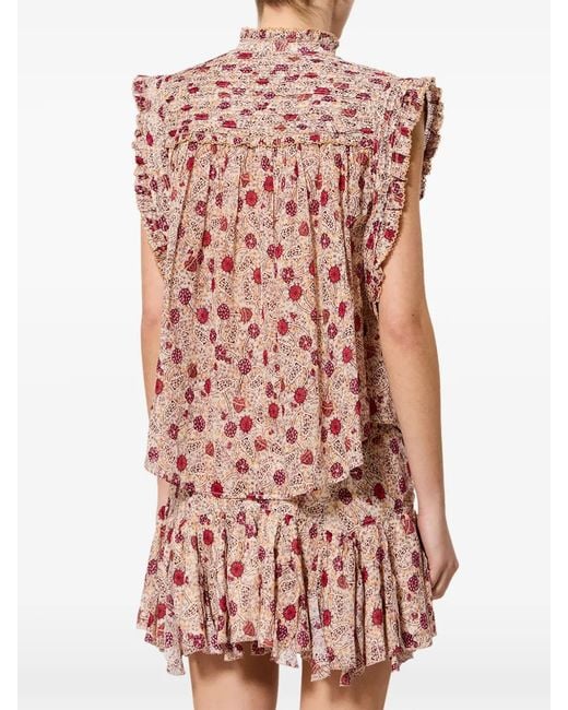 Isabel Marant Pink Dersia Top
