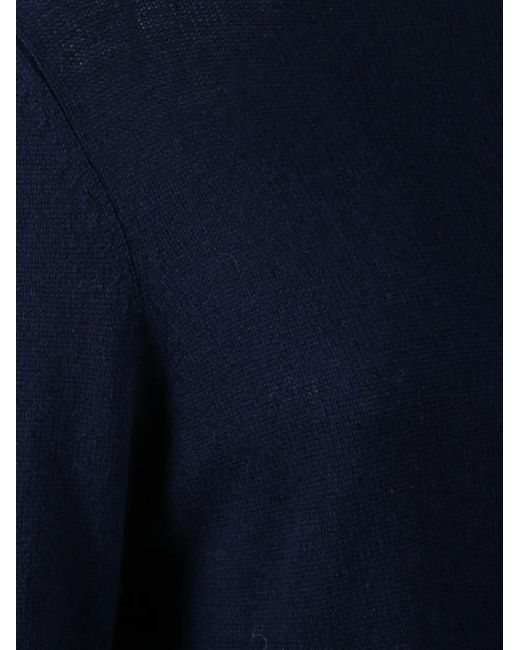 Allude Blue High-Neck Sweater