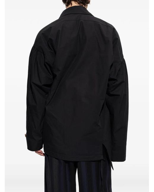 Vivienne Westwood Black Asymmetric Button-Up Jacket for men