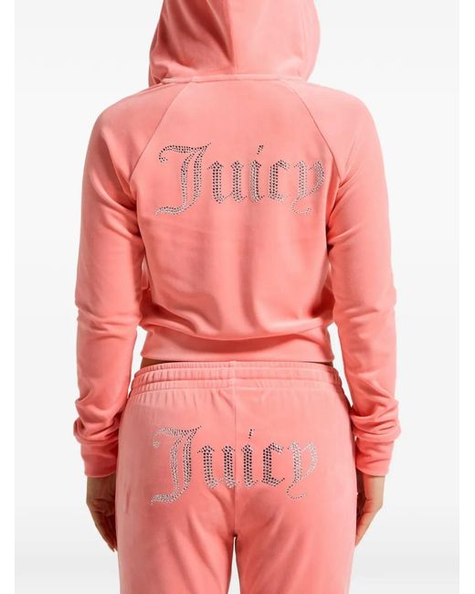 Juicy Couture Pink Zip-Fastening Hoodie