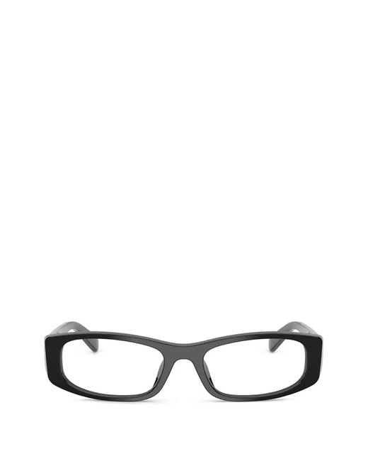 Vogue White Rectangle-Frame Sunglasses
