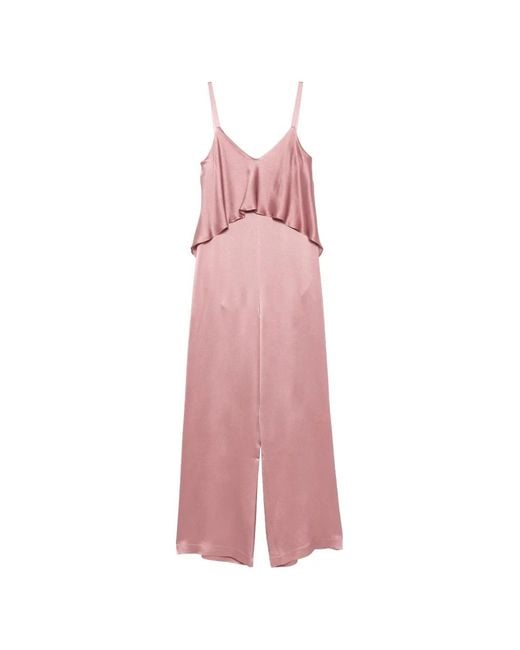 Antonelli Pink Milena V-Neck Jumpsuit