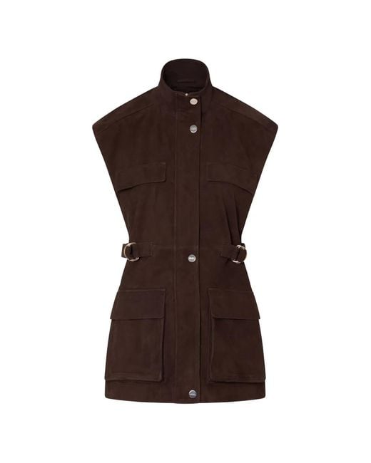 Liu Jo Brown Suede Vest