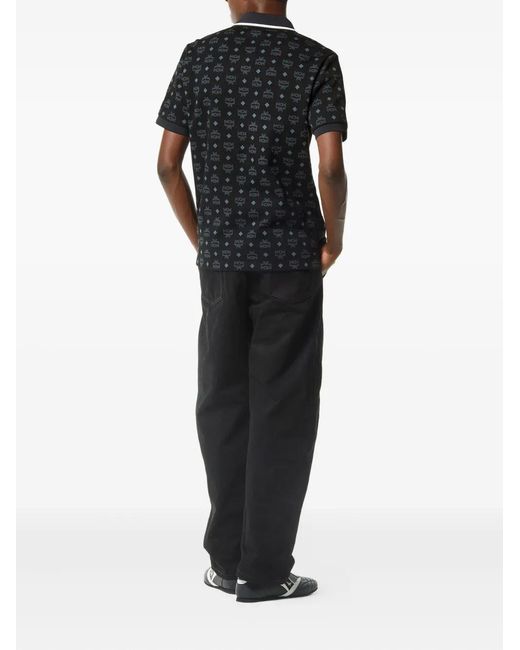 MCM Poloshirt Met Print in het Black voor heren