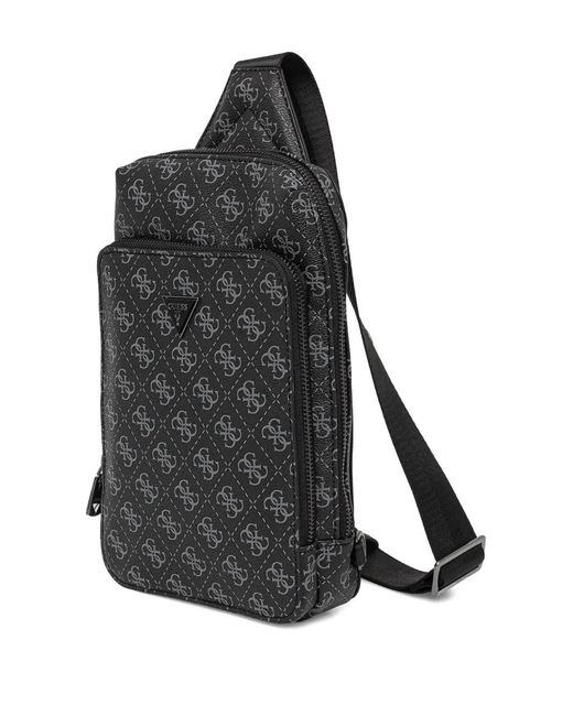 Guess Milano Monogram Backpack in Black for Men | Lyst