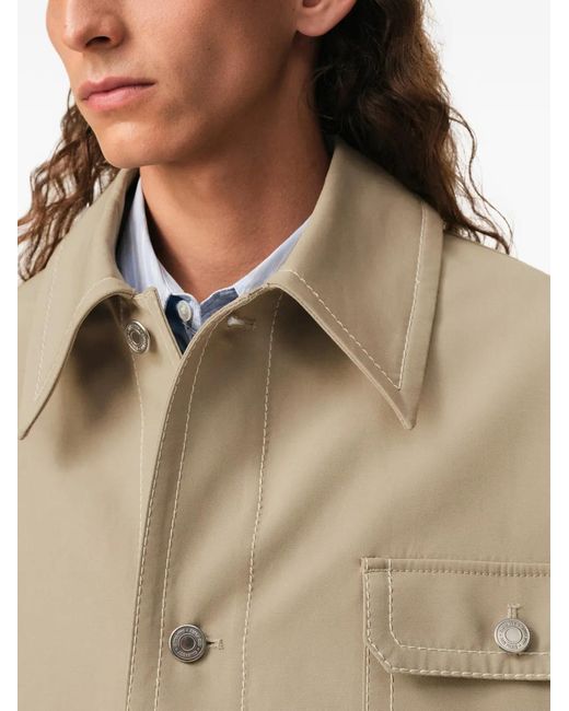 AMI Natural Patch-Pocket Worker Jacket