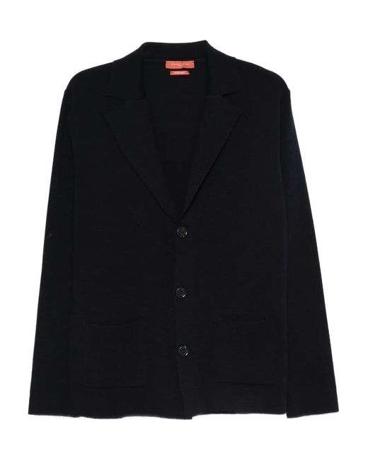 Daniele Fiesoli Black Buttoned Patch-Pockets Cardigan for men