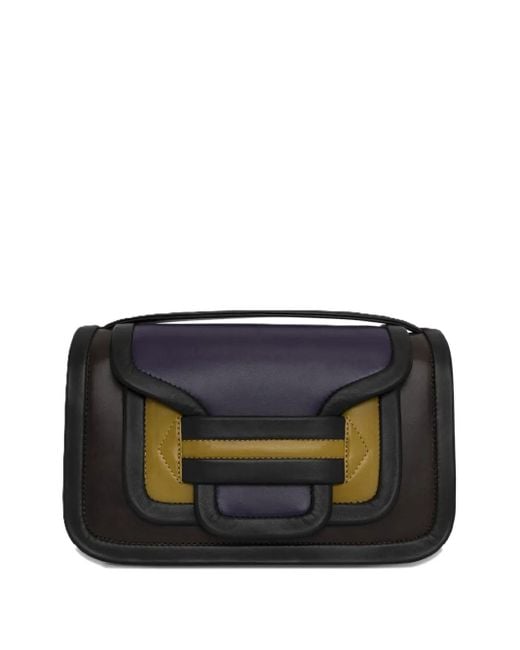 Pierre Hardy Alpha レザーパネル ショルダーバッグ Black