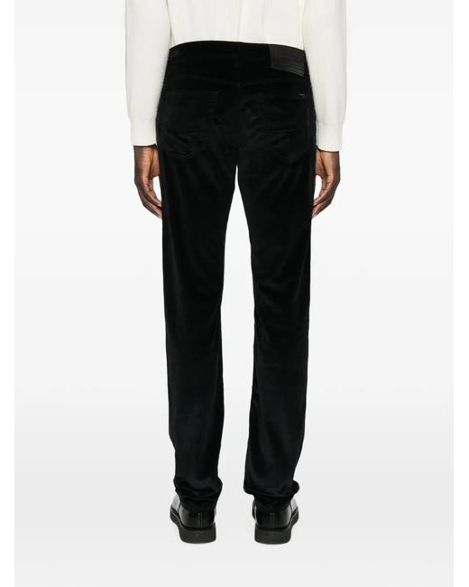 Jacob Cohen Black Corduroy Trousers for men